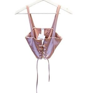NWT Forever 21 pink corset lingerie bra